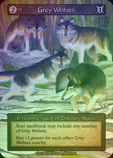 【FOIL】[Earth] Grey Wolves [beta-Ordinary]
